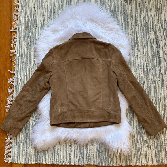 All Saints Chine Suede Jacket - Picture 7 of 15